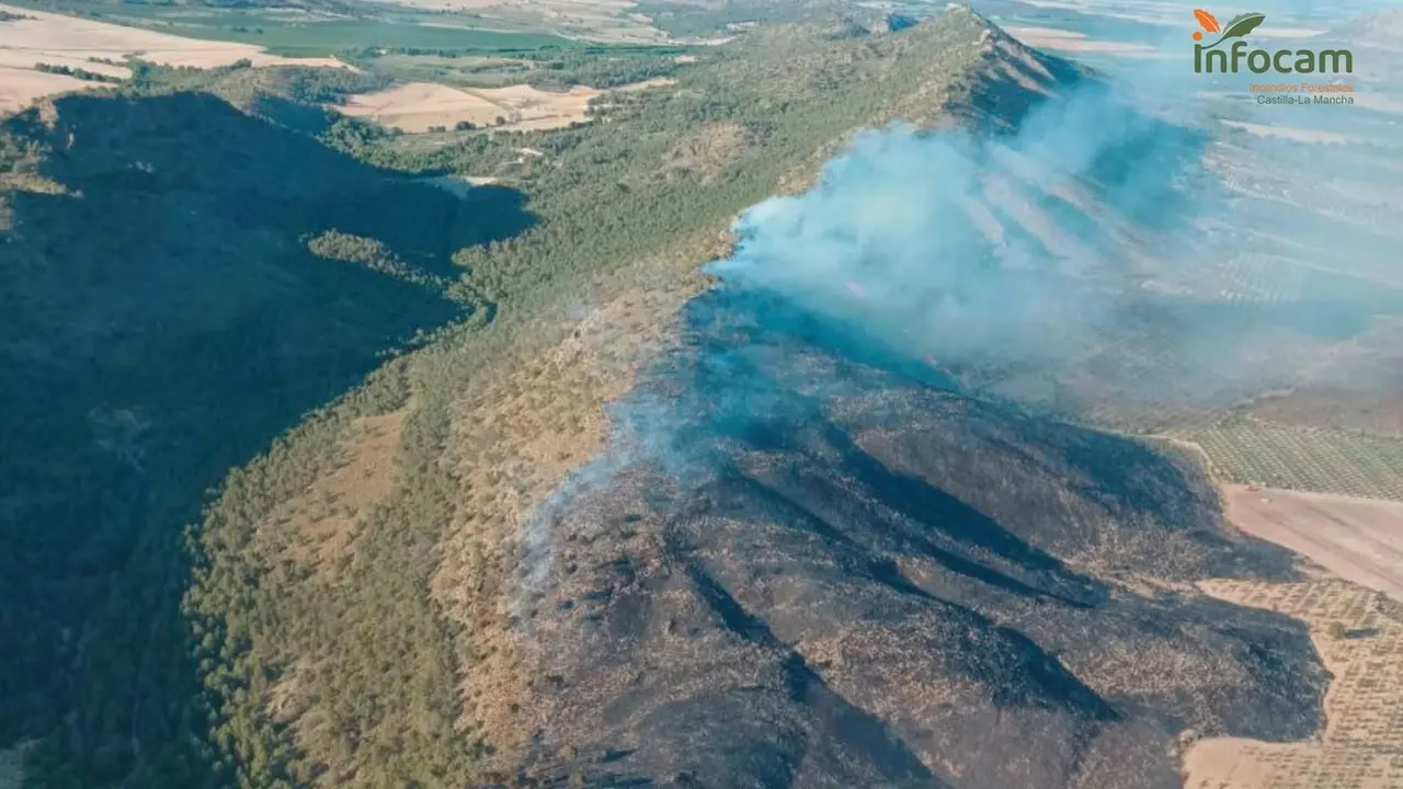 Estabilizado el incendio declarado este viernes en una zona forestal de Tobarra (Albacete)