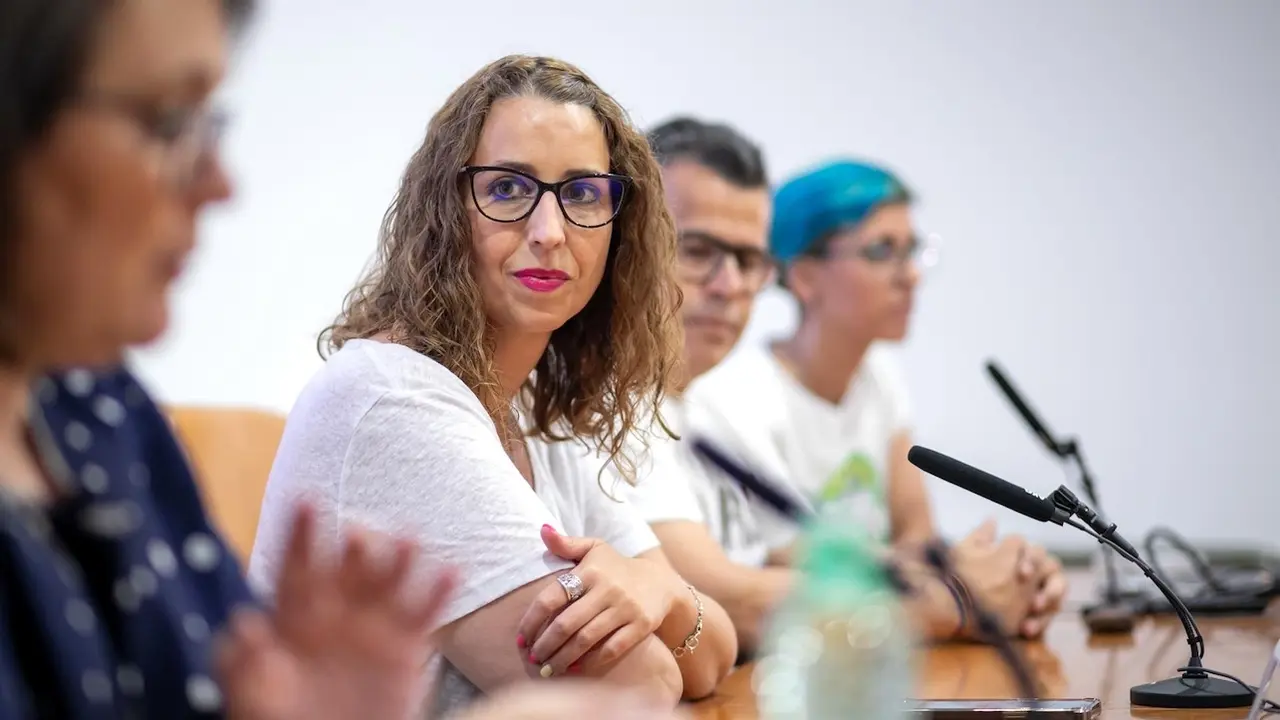 La consejera de Igualdad de Castilla-La Mancha, Sara Simón, en una imagen de archivo en un encuentro