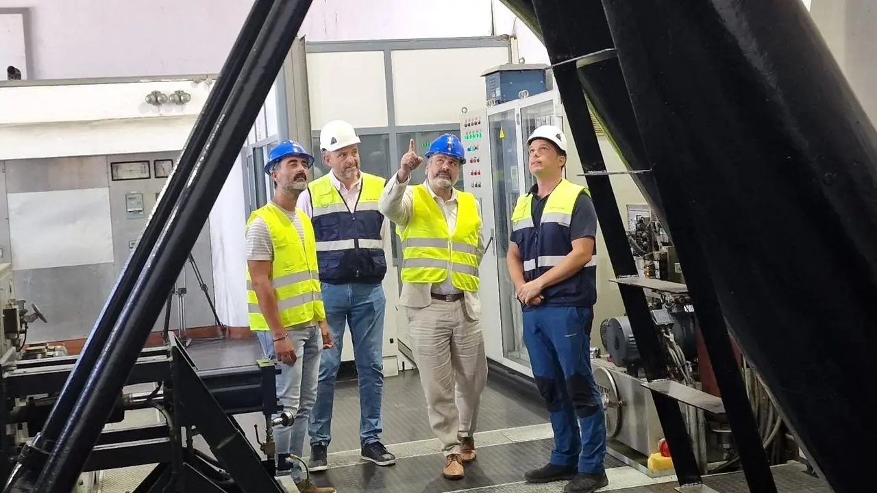 El director general de Transición Energética, Alipio García, visita las centrales hidroeléctricas de Vadillos, Chincha y Ruidera de Altano Energy