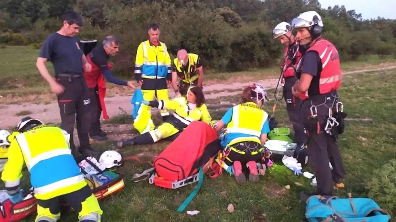 caída, rescate, cadáver, montaña, escalador, accidente deportivo, paraje,