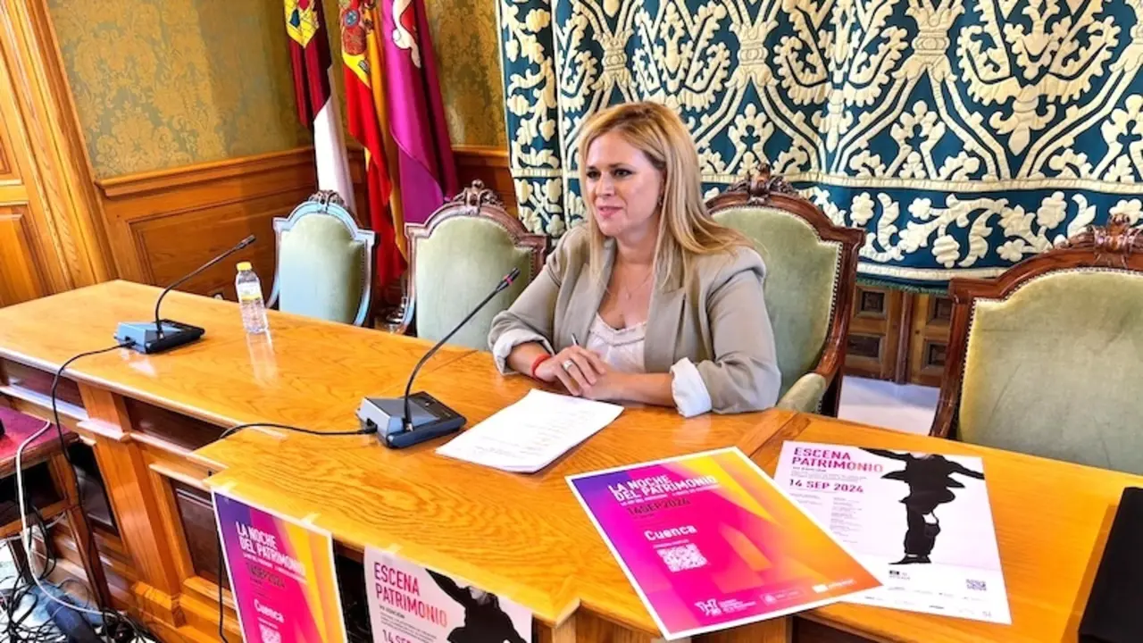 La concejal de Cultura del Ayuntamiento de Cuenca, María Ángeles Martínez, ha presentado las actividades de la Noche del Patrimonio