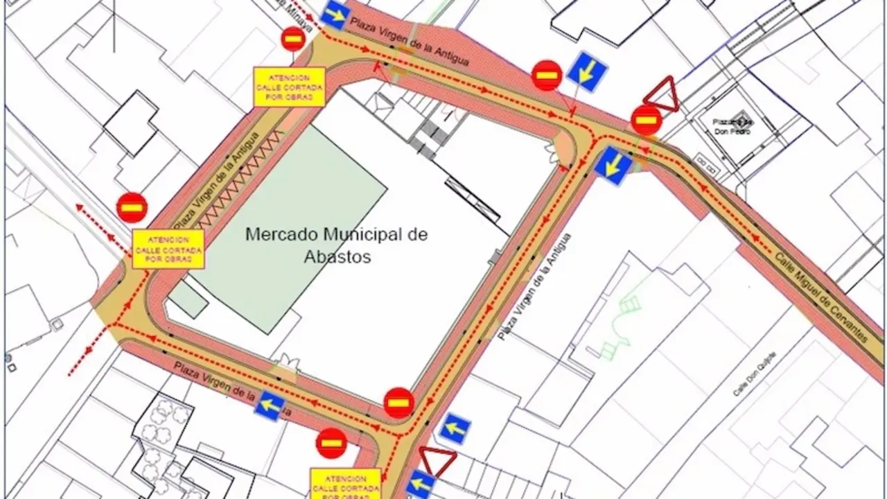 Las obras en la Plaza de la Antigua de Guadalajara conllevarán cambios en la circulación