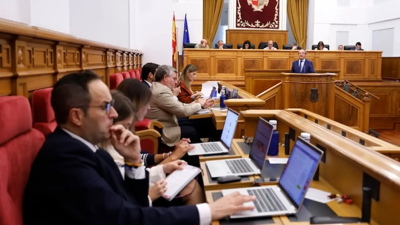 En la imagen un instante del Pleno de las Cortes de Castilla-La Mancha celebrado este jueves
