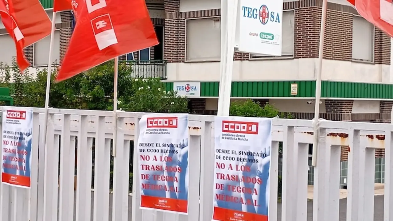 CCOO anuncia huelga en la fábrica de Tegosa en Novés (Toledo) si la empresa se marcha a Manresa