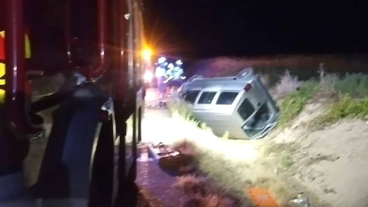 Heridos un hombre y una niña de 9 años tras salirse de vía un coche en Portillo de Toledo