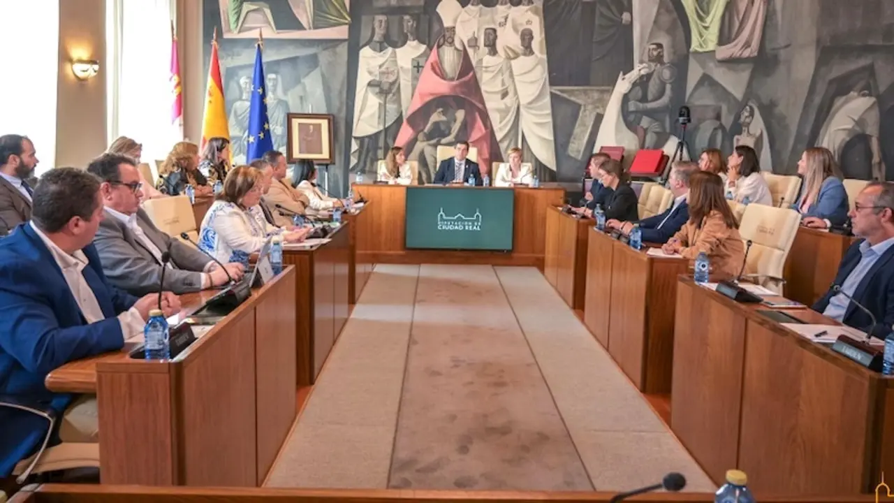 En la imagen un instante del Pleno de la Diputación de Ciudad Real celebrado este viernes en el Palacio Provincial