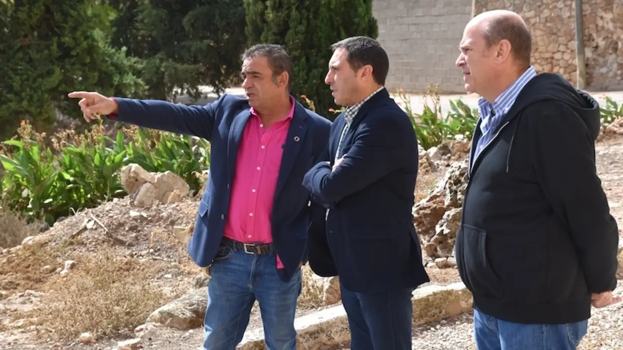 Visita del presidente de la Diputación de Cuenca, Álvaro Martínez Chana, a Montalbanejo