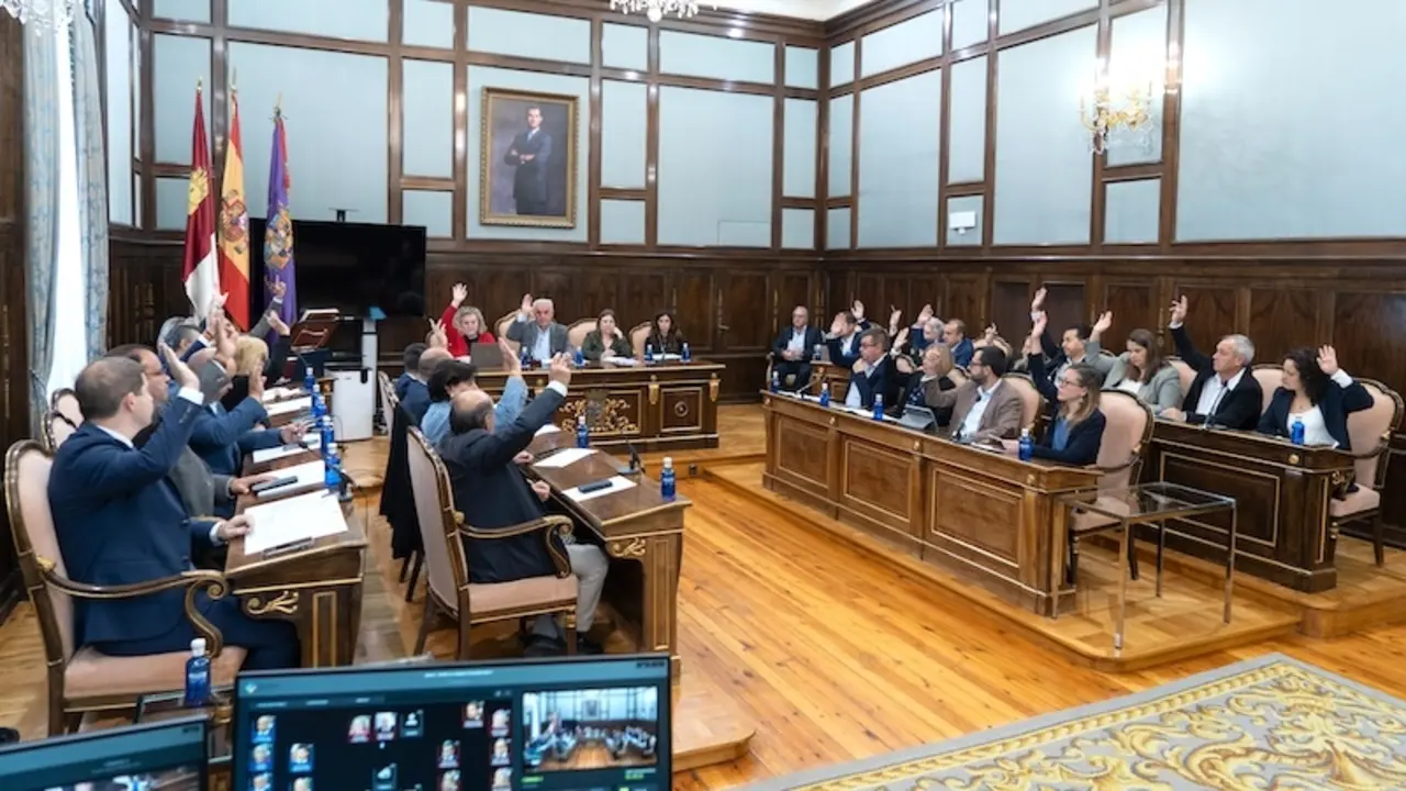 En la imagen un instante del Pleno de la Diputación de Guadalajara celebrado este viernes en el Palacio Provincial