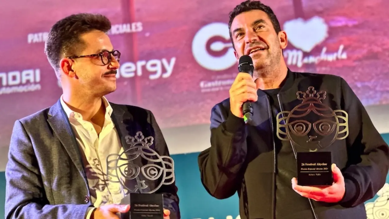 Arturo Valls y Félix Tusell, premio del Abycine por su labor como productores