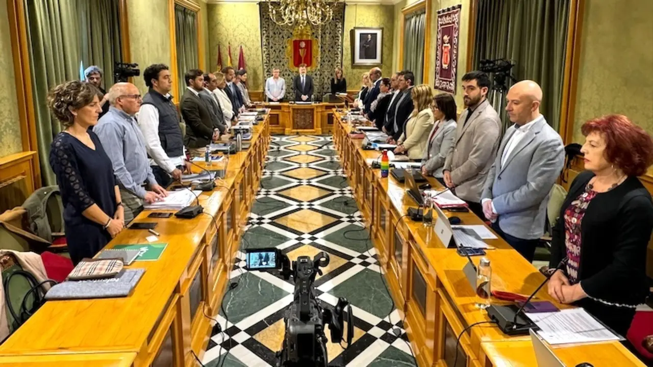 En la imagen un instante del Pleno del Ayuntamiento de Cuenca celebrado este lunes en el Consistorio