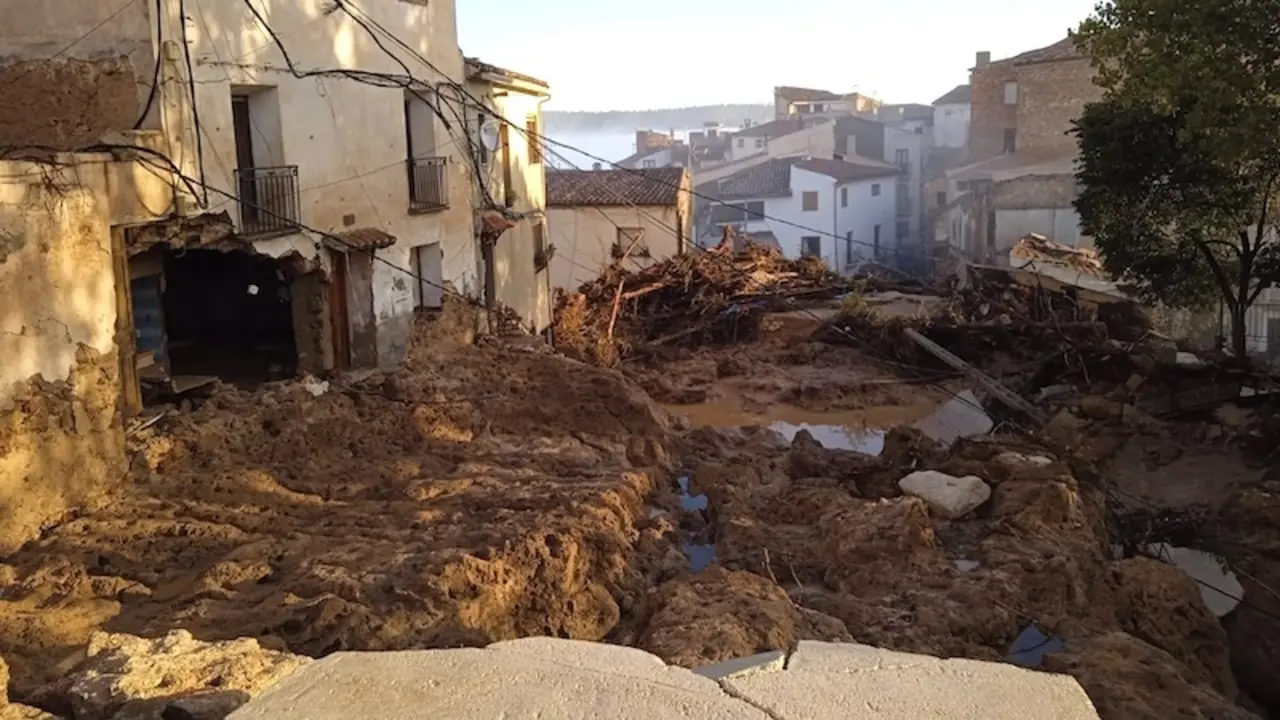 Letur (Albacete) tras el paso de la DANA que deja seis personas desaparecidas en el municipio - EP
