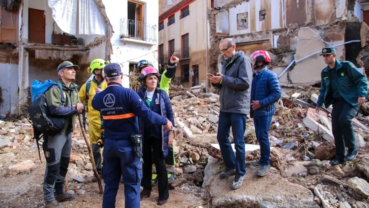 La delegada del Gobierno en Castilla-La Mancha, Milagros Tolón, visita la zona afectada de Letur (Albacete) por la DANA