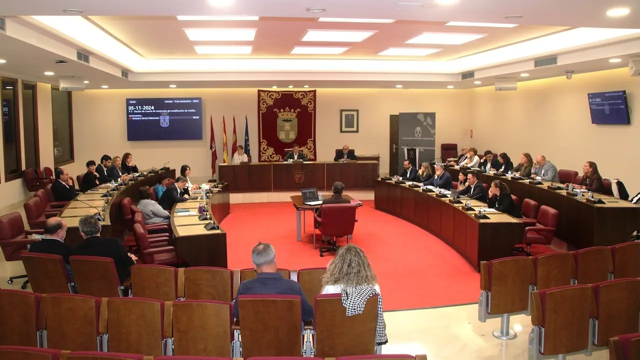 En la imagen un instante del Pleno del Ayuntamiento de Albacete celebrado este martes