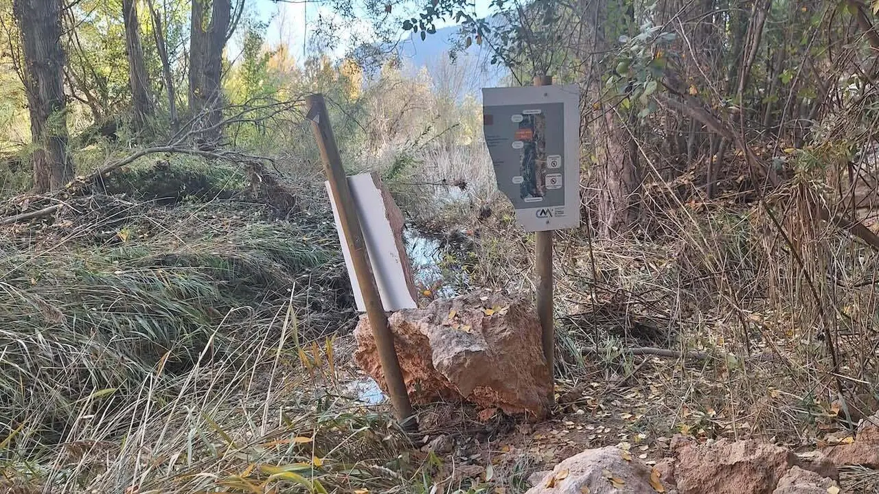 Decretan el cierre temporal de las Chorreras del Cabriel por los daños de la dana