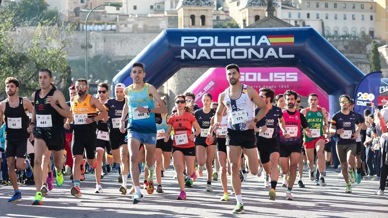 Más de 600 participantes en la carrera solidaria Ruta 091 de la Policía Nacional en Toledo