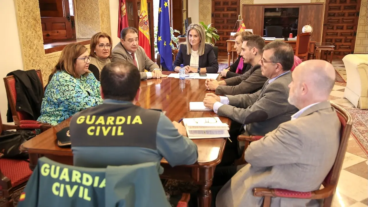 La delegada del Gobierno en Castilla-La Mancha, Milagros Tolón, ha recibido a alcaldesas y alcaldes de los Montes de Toledo ante la inminente campaña de recogida de la aceituna