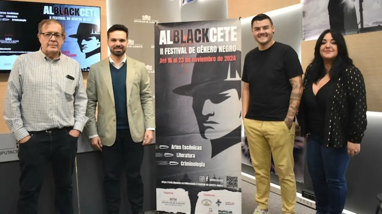 La II edición del Festival de Género Negro de Albacete, Alblackcete, regresa con novedades de la mano de la Diputación del 16 al 23 de noviembre