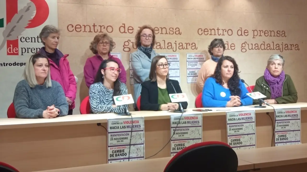 La Red Feminista de Guadalajara, muy crítica con actos del Ayuntamiento el 25N - Fotografía: Nueva Alcarria