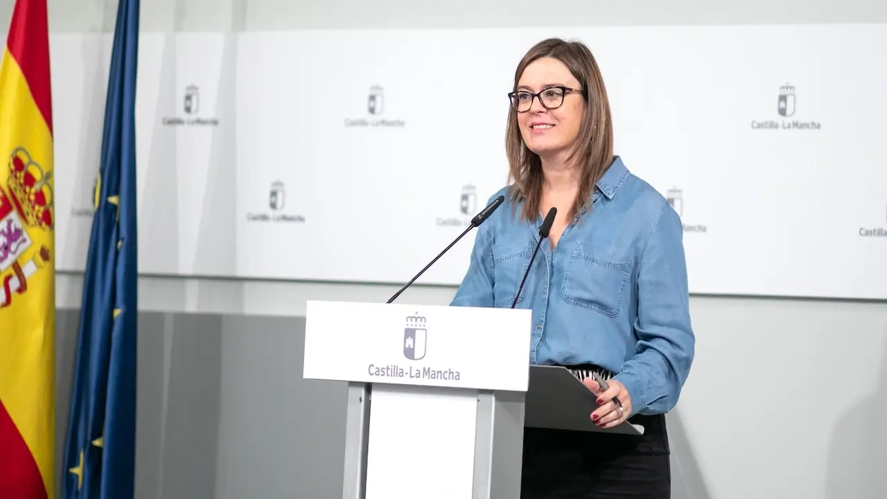 La consejera portavoz del Gobierno de Castilla-La Mancha, Esther Padilla, ha informado en rueda de prensa de los asuntos del Consejo de Gobierno