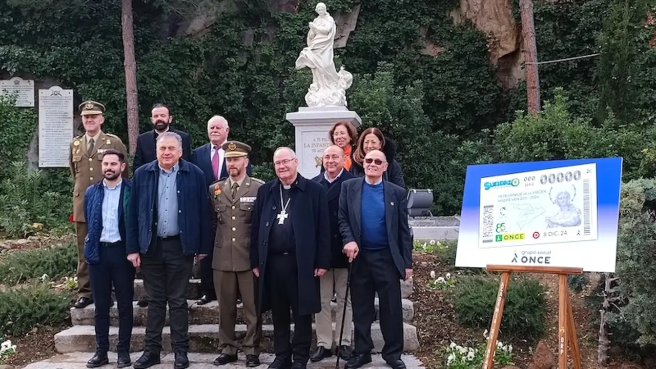 La Virgen 'Madre Ven', con origen en Toledo, en el cupón de la ONCE del día 8 de diciembre