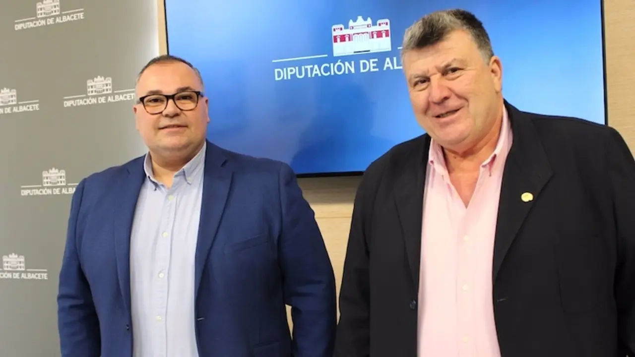 El portavoz del Grupo Popular en la Diputación de Albacete, Antonio Serrano, y el viceportavoz, Bernardo Ortega