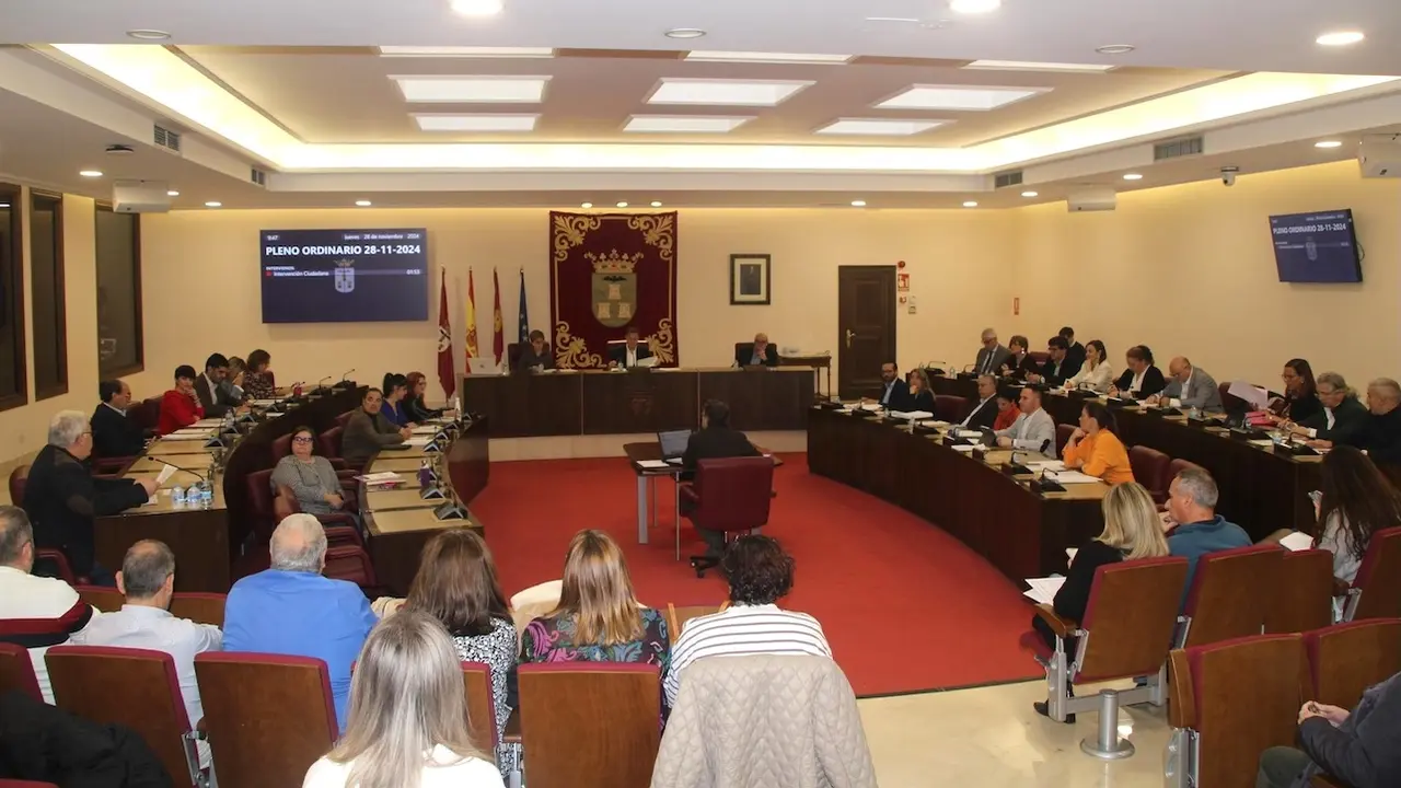 En la imagen un instante del Pleno del Ayuntamiento de Albacete celebrado este jueves en el Consistorio