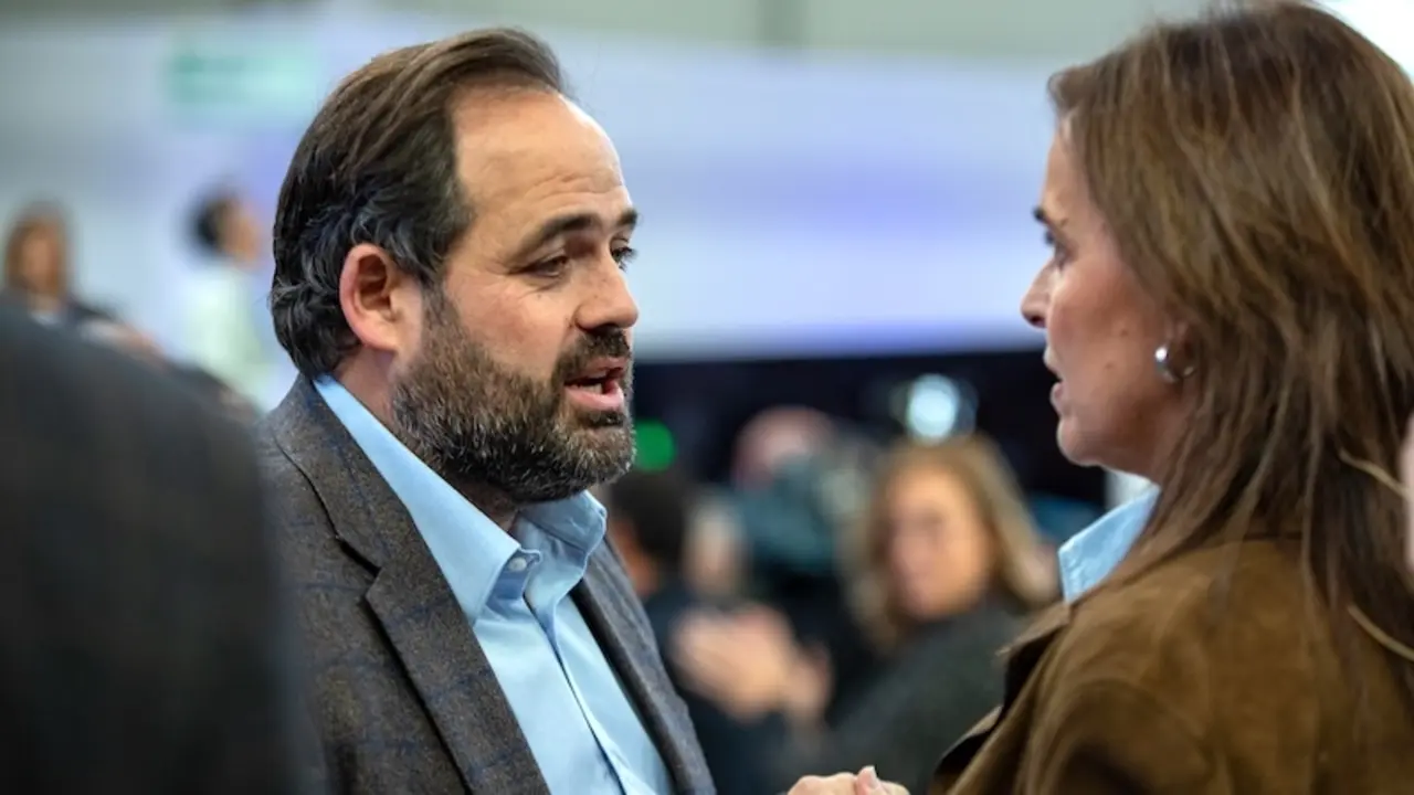 El presidente del PP de Castilla-La Mancha, Paco Núñez, este domingo en la 27 Intermunicipal del partido celebrada en Valladolid