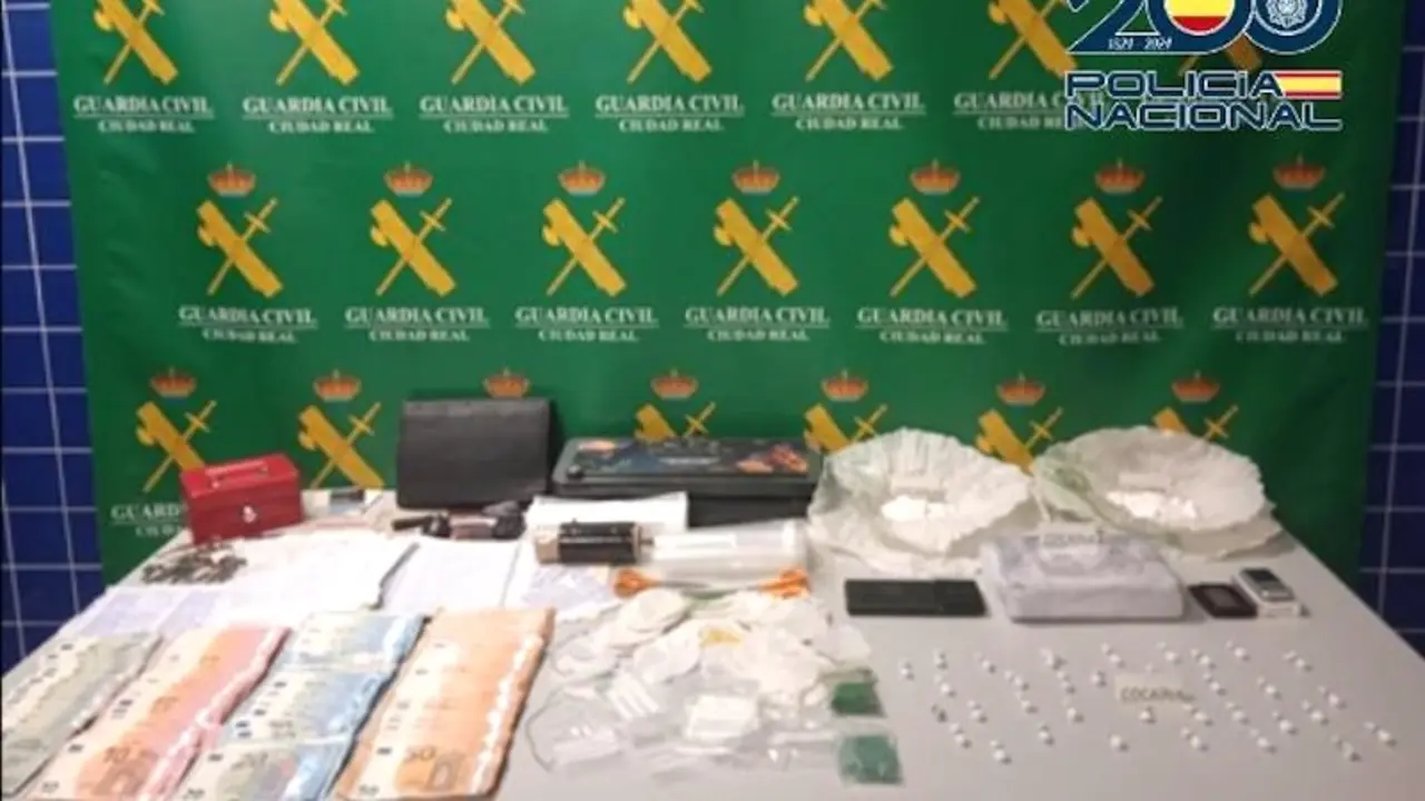Cae un grupo criminal que distribuía cocaína en Alcázar de San Juan y Campo de Criptana (Ciudad Real)