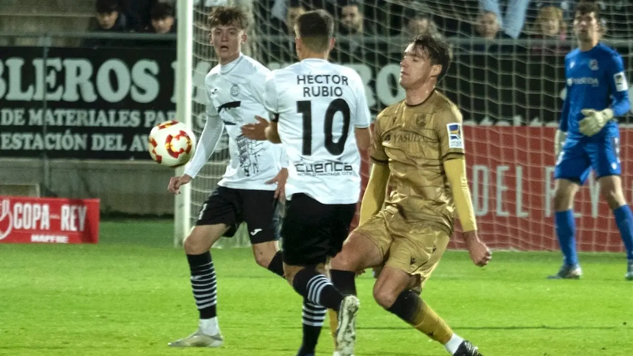 Un gol de Brais Méndez rescata a la Real Sociedad en Cuenca en la prórroga (0-1) - EFE/Álvaro del Olmo