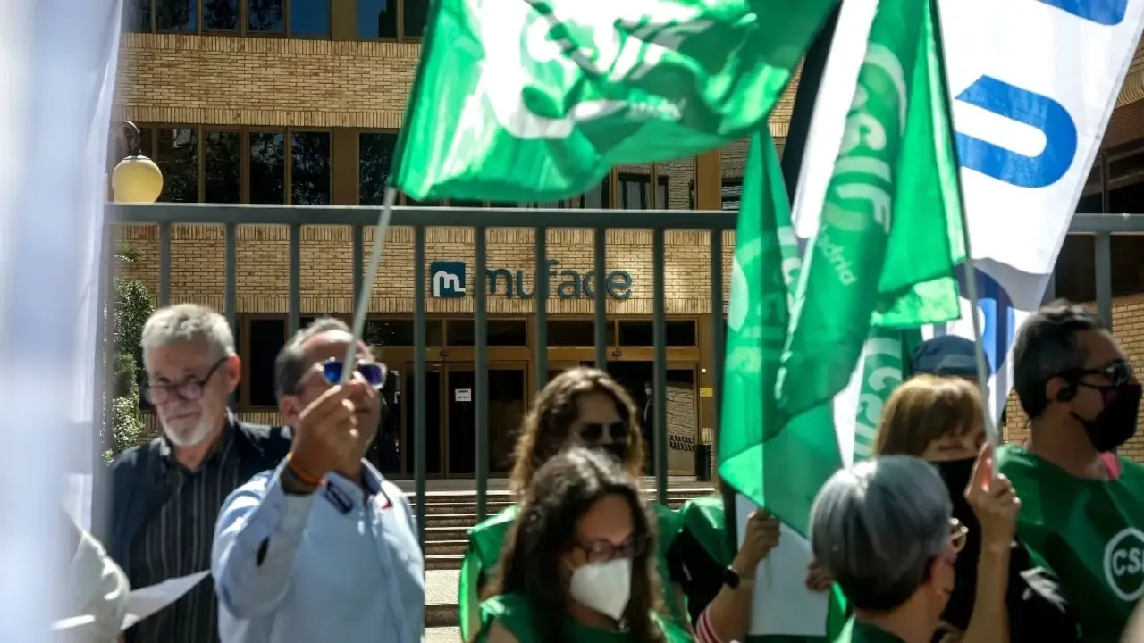 Los trabajadores públicos saldrán a la calle para pedir un nuevo acuerdo para Muface