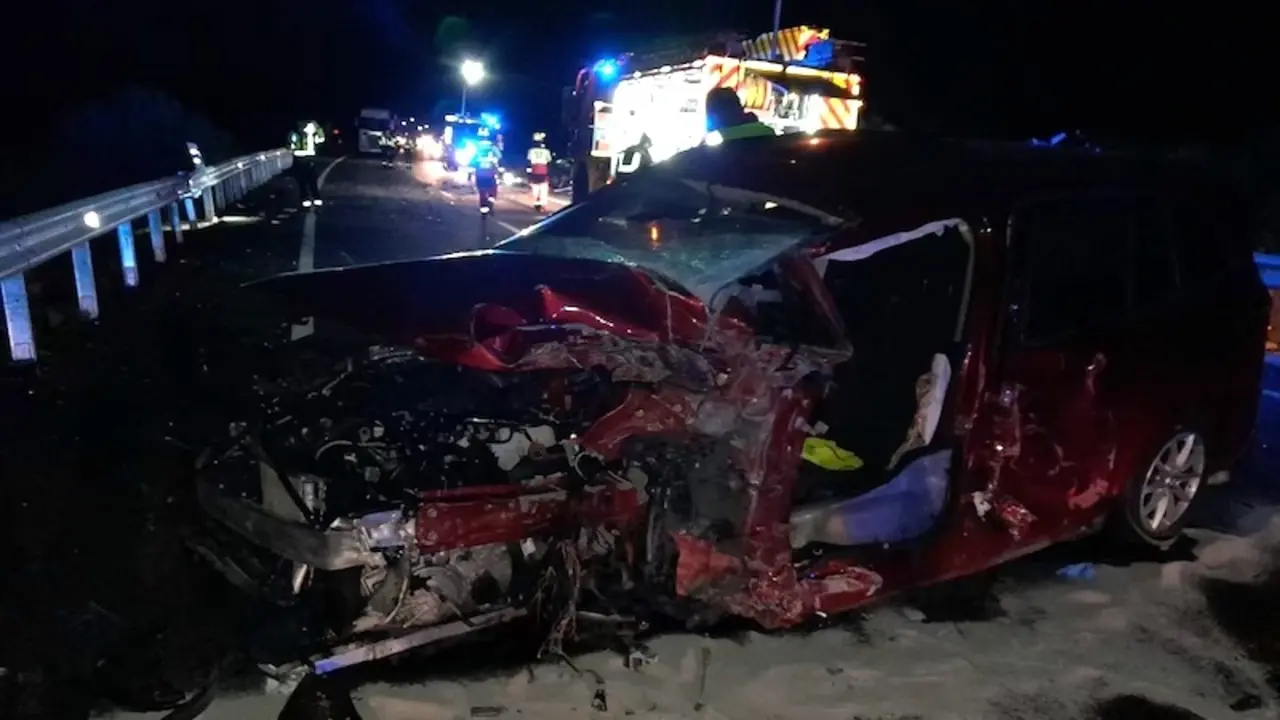 Tres heridos, uno de ellos un guardia civil, en un accidente de tráfico en Toledo