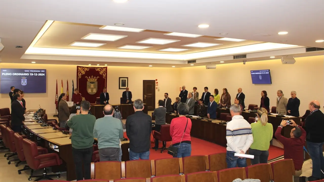 En la imagen un instante del Pleno del Ayuntamiento de Albacete celebrado este jueves en el Consistorio