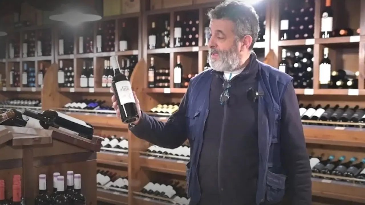 Más de medio millar de referencias de vino ilustran la estantería de Bodega Carlos Moreno, icono guadalajareño