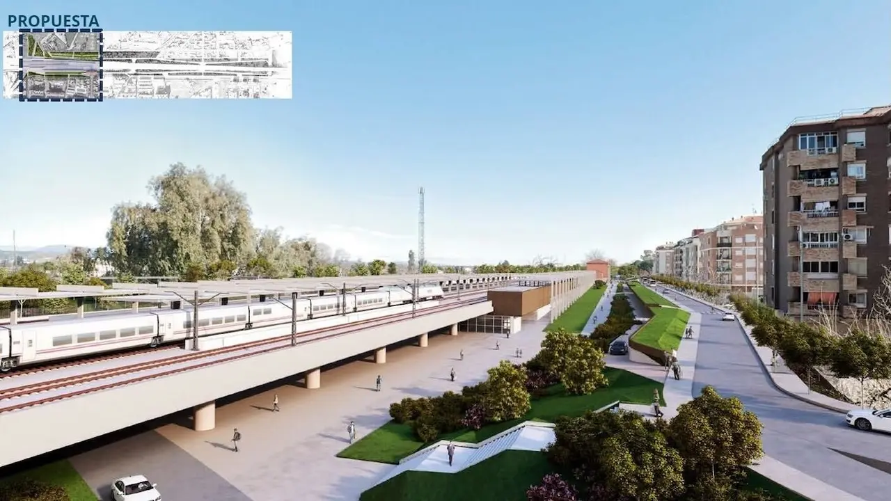 Propuesta del trazado del AVE Madrid-Lisboa a su paso por la ciudad de Talavera de la Reina (Toledo)