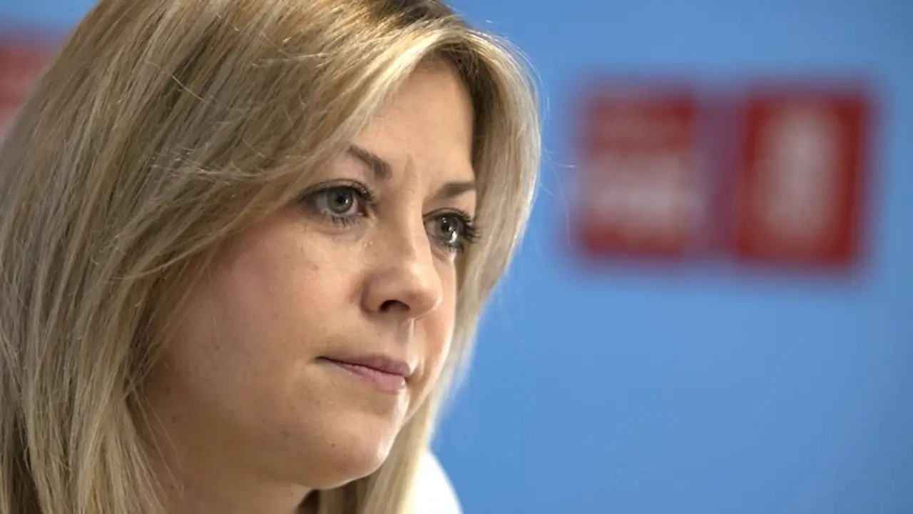 La portavoz del PSOE en las Cortes de Castilla-La Mancha, Ana Isabel Abengózar, en un momento de la entrevista con Europa Press