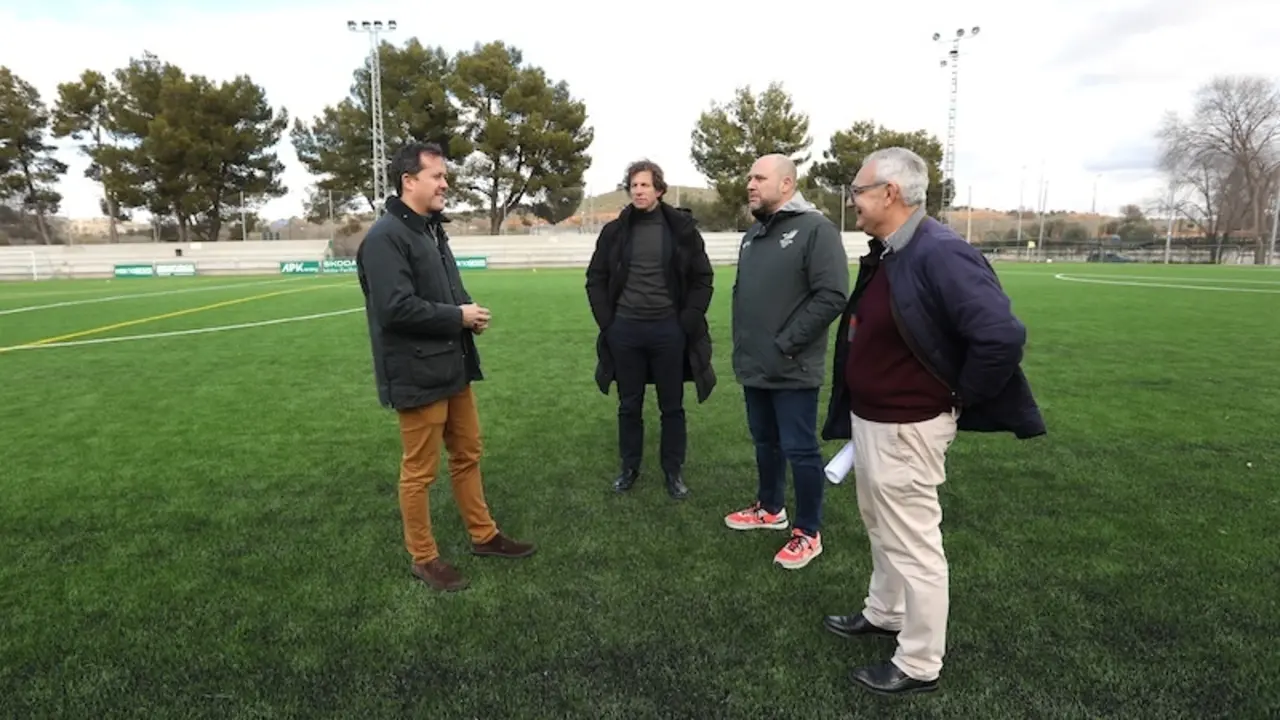 El campo de fútbol Paulino Lorenzo de Toledo estrena varias mejoras realizadas