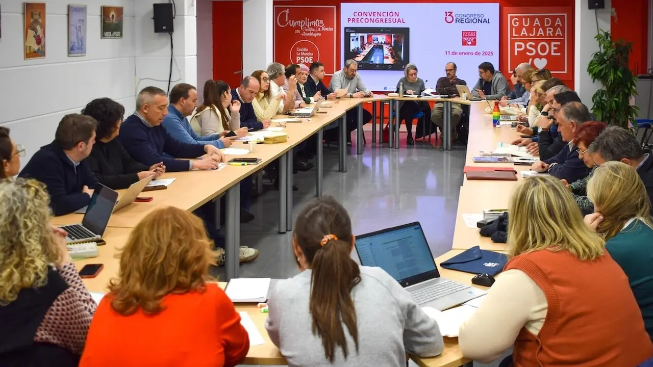 El PSOE de Guadalajara elevará cerca de 90 enmiendas al próximo Congreso regional
