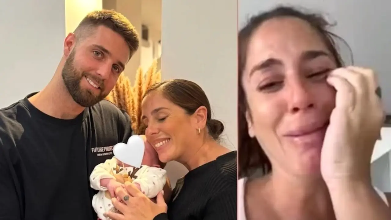 En las imágenes Anabel Pantoja y David Rodríguez junto a su hija Alma