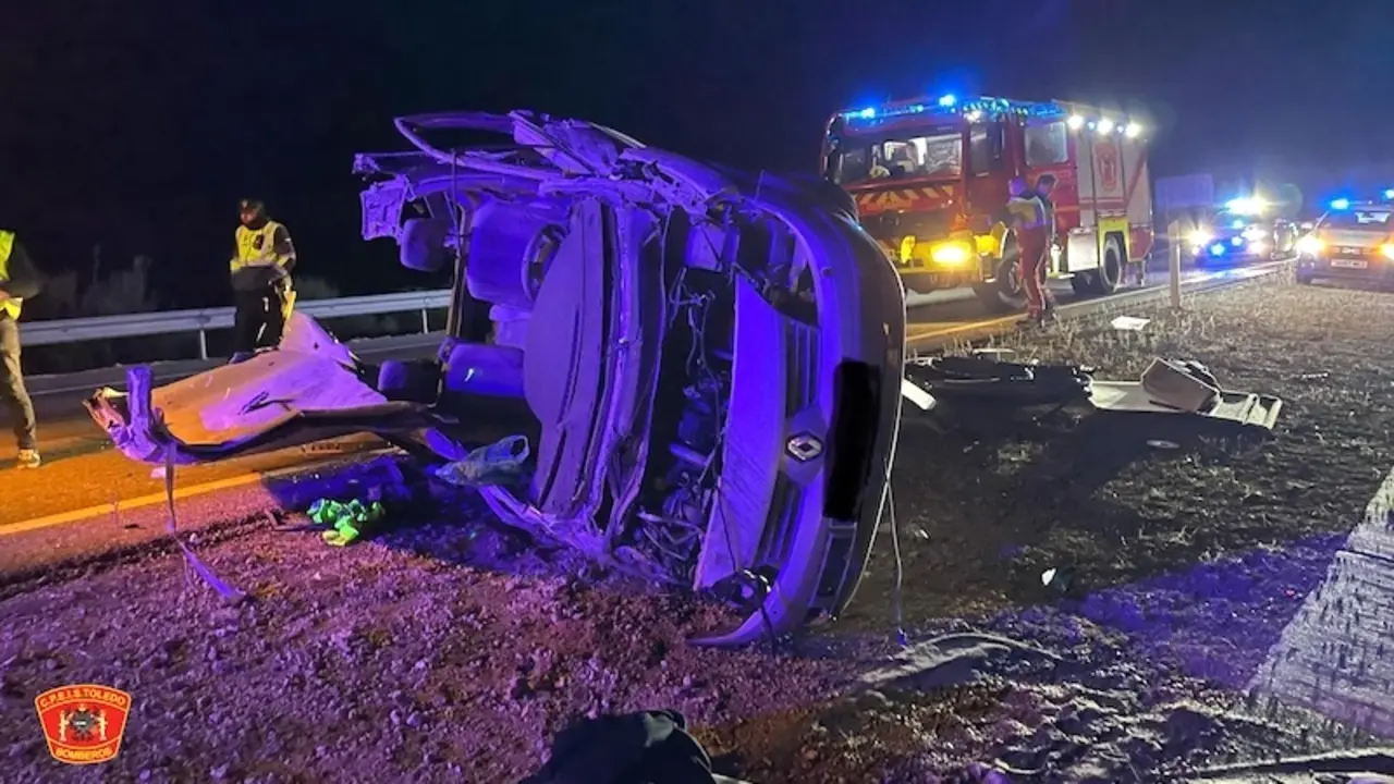 Un muerto y un herido tras salirse de la vía un turismo en la AP-36 en Ocaña (Toledo)