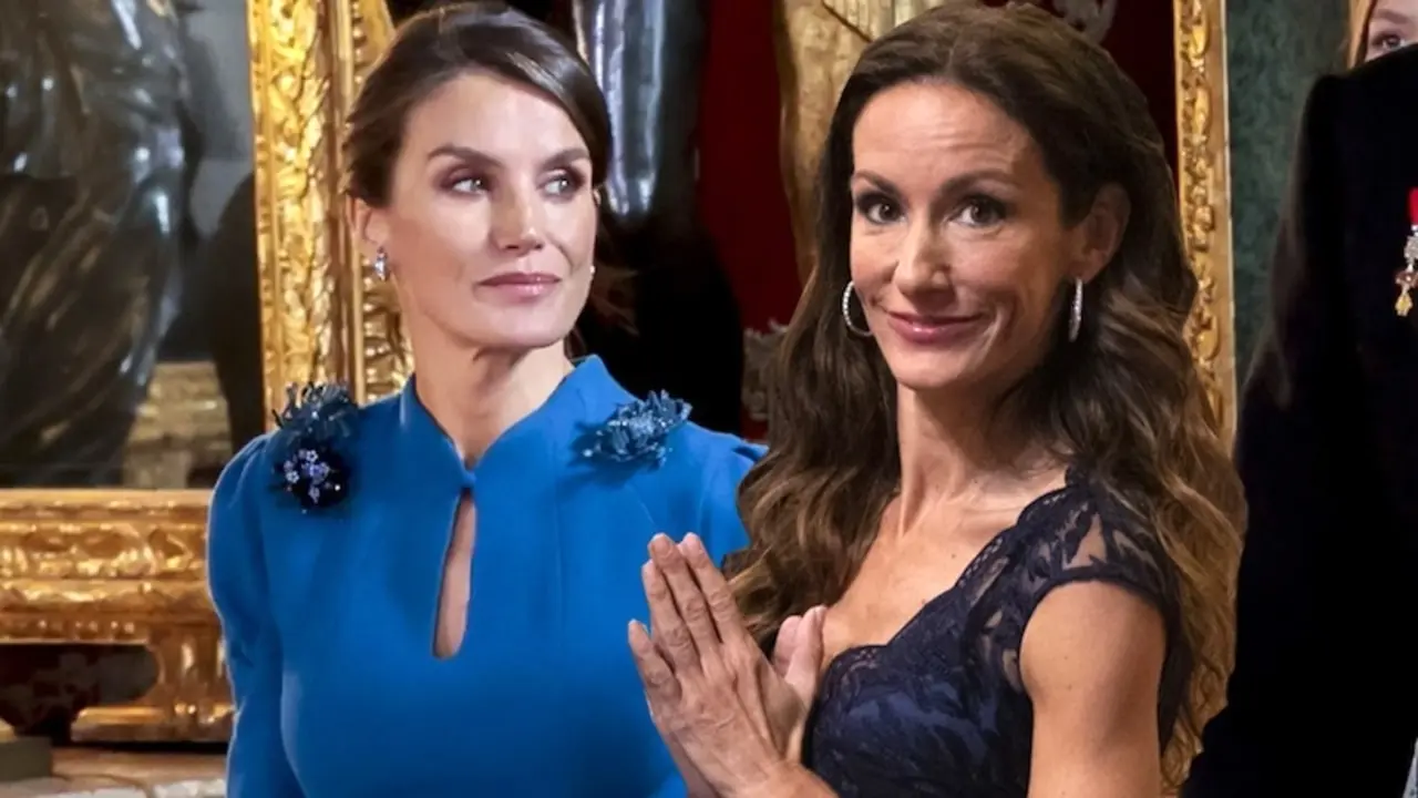 En el fotomontaje en imágenes de archivo la reina Letizia y su hermana Telma Ortiz