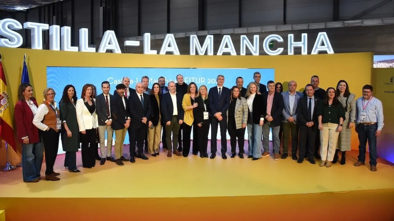 La consejera de Economía, Empresas y Empleo de Castilla-La Mancha, Patricia Franco, ha presentado los nuevos proyectos turísticos y el evento Discovereat en el marco de la Feria Internacional de Turismo (FITUR)