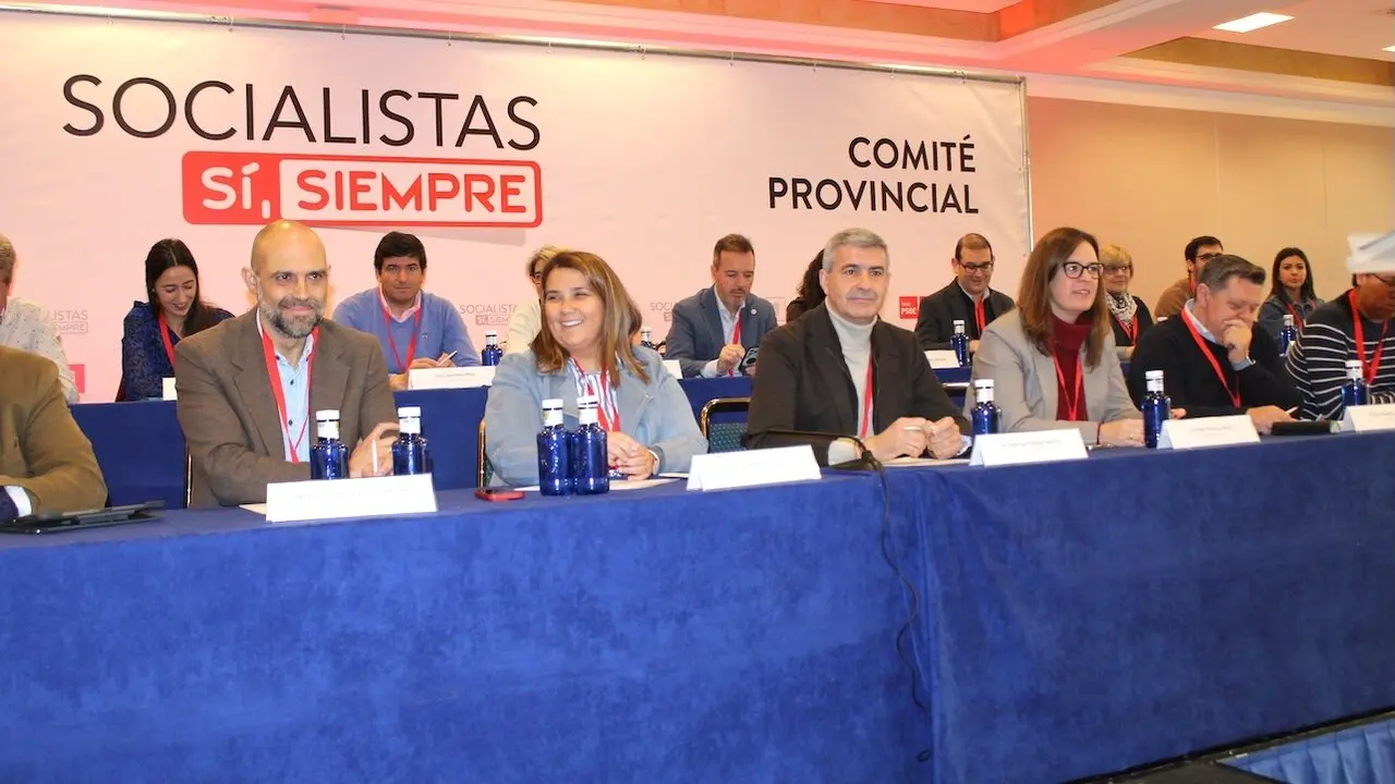 En la imagen un instante de la reunión del Comité Provincial del PSOE de Toledo celebrado este domingo