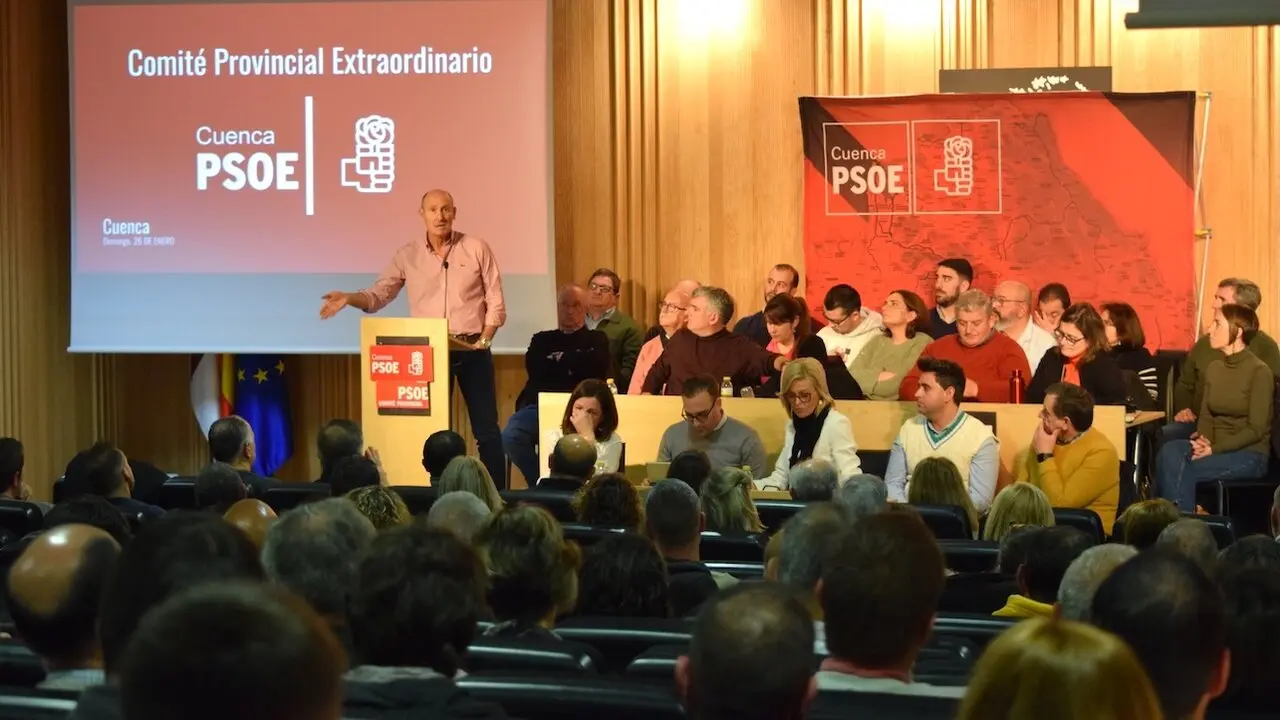 En la imagen un instante de la reunión del Comité Provincial del PSOE de Toledo celebrado este domingo