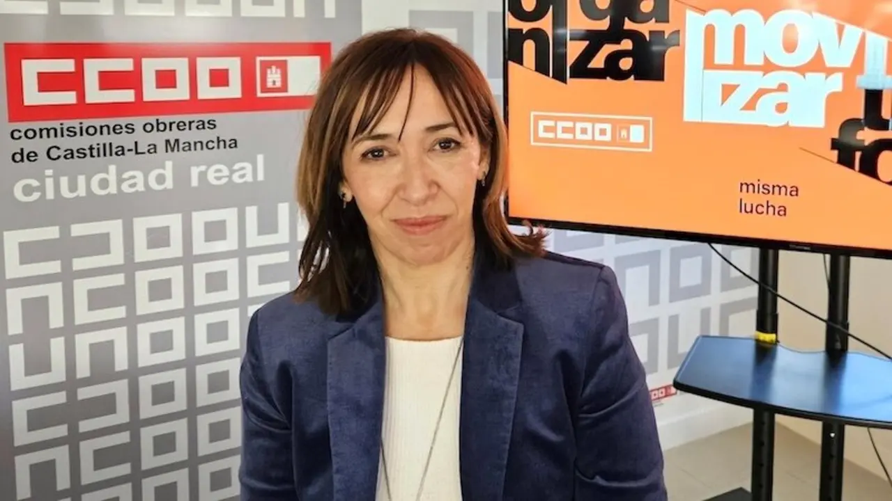 Esther Serrano, secretaria de Organización de CCOO Ciudad Real, formaliza su candidatura a la secretaria general