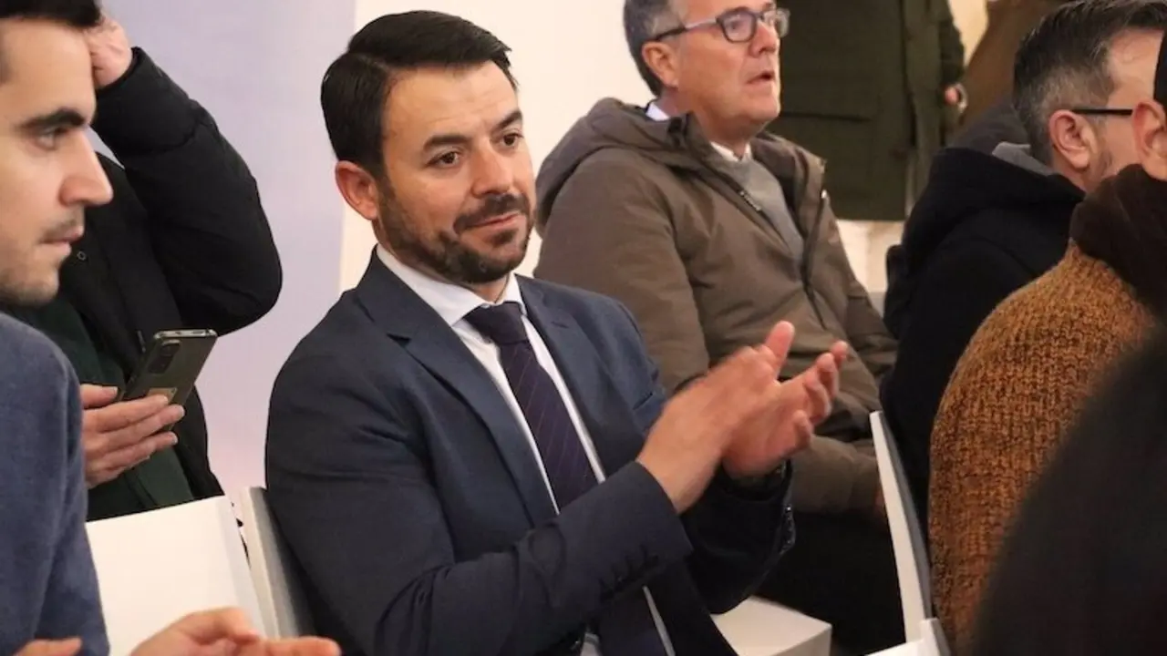 El portavoz de Vox en las Cortes de Castilla-La Mancha, Iván Sánchez, este viernes en Toledo