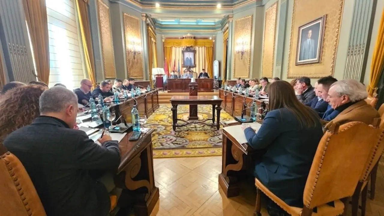 En la imagen un instante del pleno de la Diputación de Albacete celebrado este viernes en el Palacio Provincial