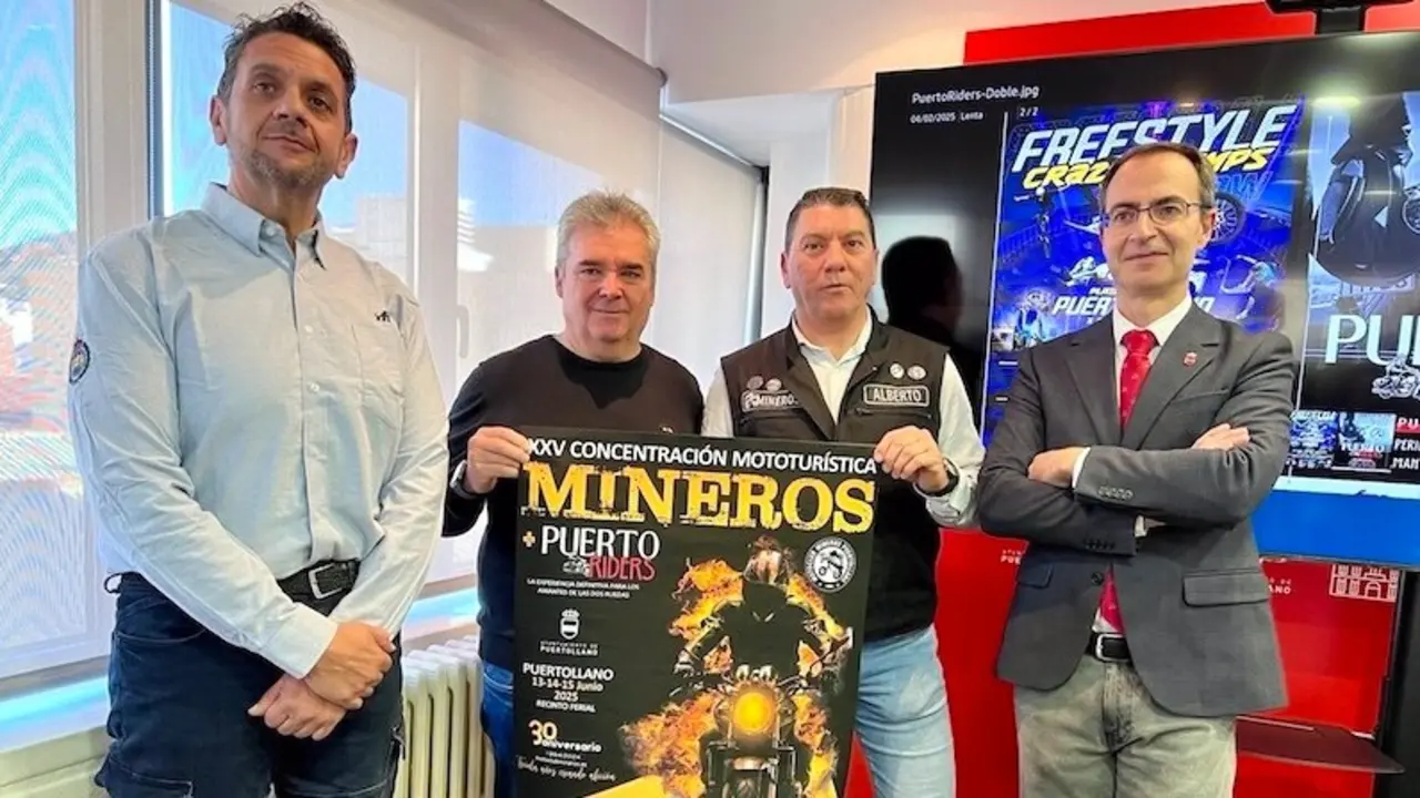 PuertoRiders 2025 reunirá a motoclubs y empresas en junio en Puertollano (Ciudad Real)