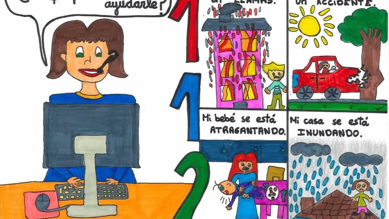 Una alumna del colegio Valdemenbra de Quintanar del Rey gana el concurso de dibujo del 112