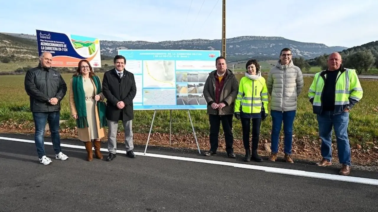 La Diputación de Ciudad Real invierte casi 300.000 euros en mejorar la carretera CR-7124