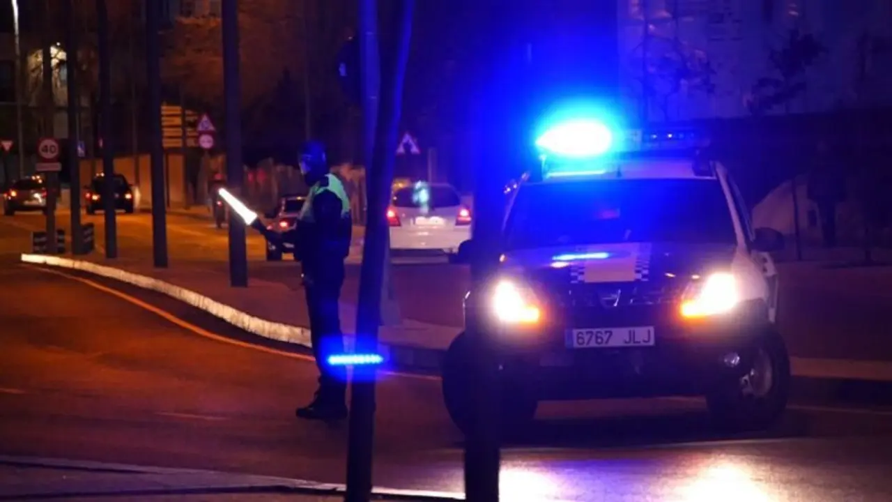 policía, control, reyerta, patrulla